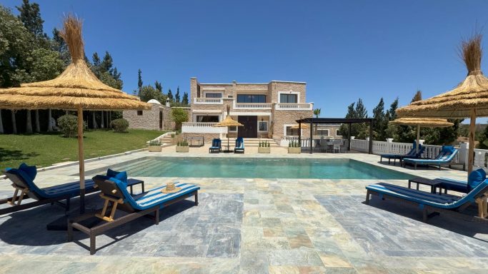 piscine et façade Villa L'orientale Essaouira Villa l'Orientale Essaouira