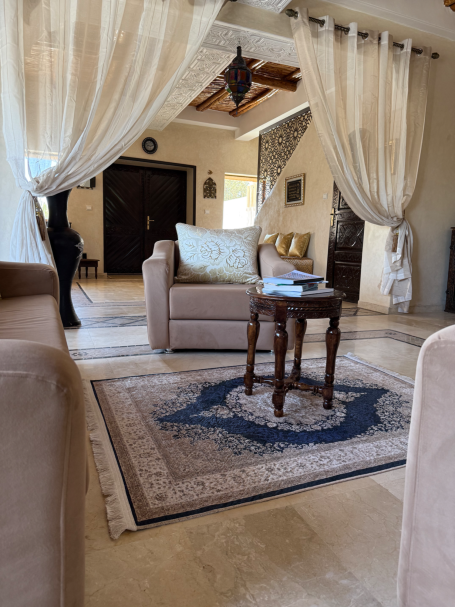 Salon d'accueil Villa l'Orientale Essaouira