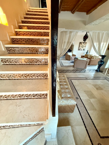 Salon d'accueil Villa l'Orientale Essaouira